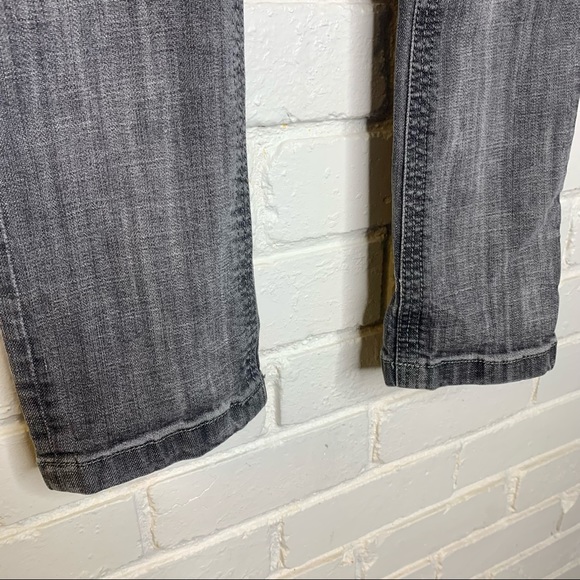 Free People Gray  Distressed Skinny Jeans Low Mid - Picture 5 of 11